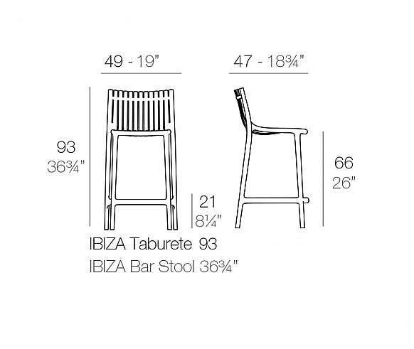 Ibiza counter stool